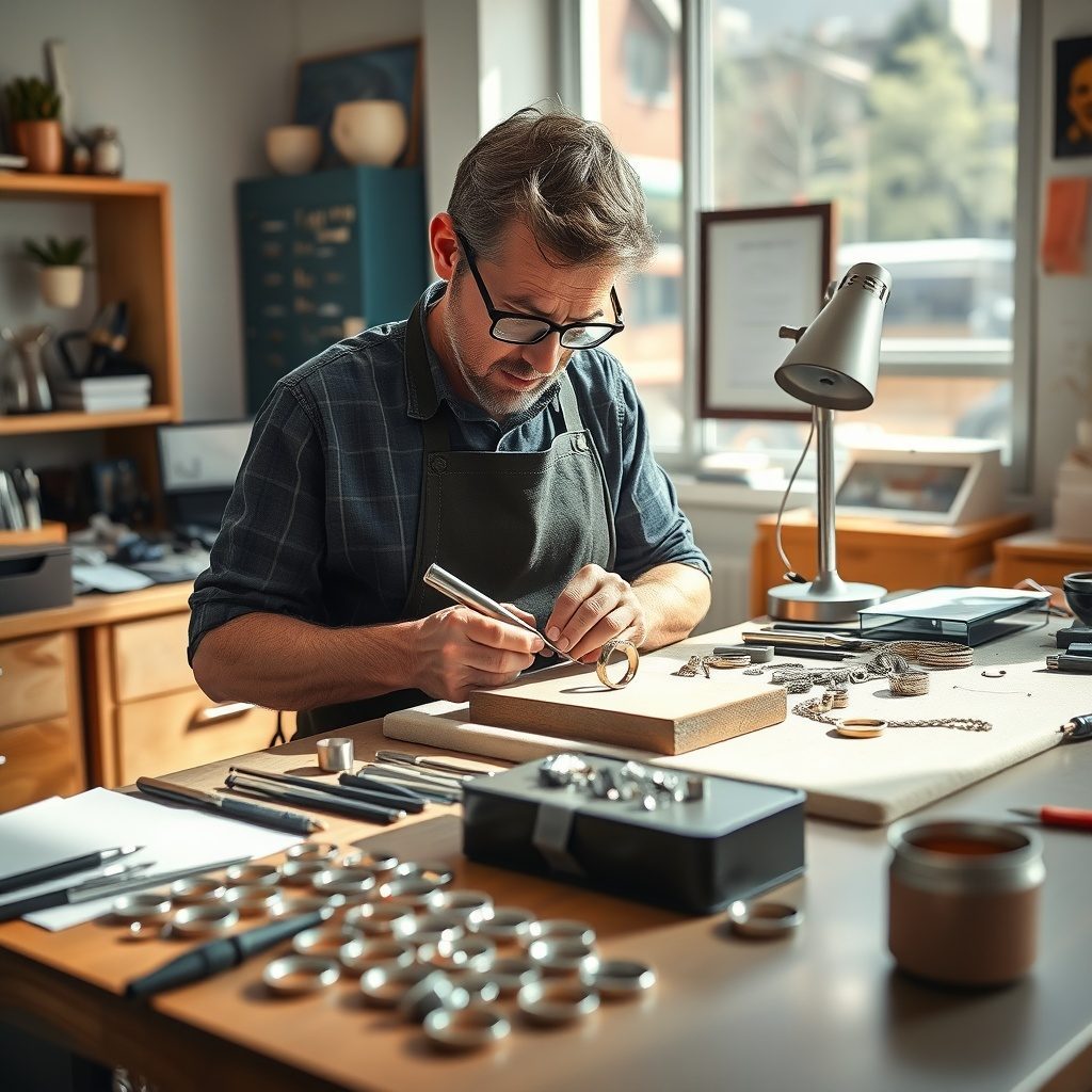 Custom jewelry design and repair services